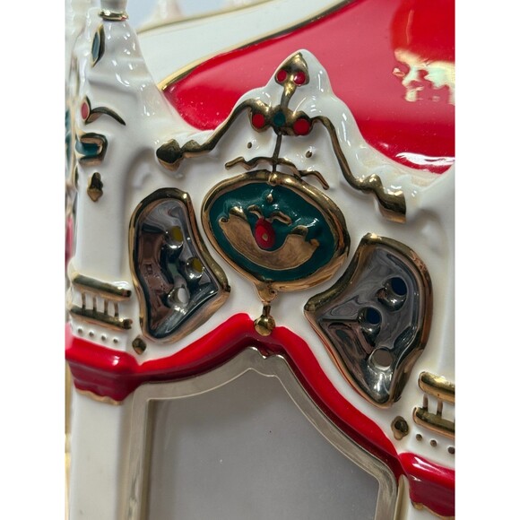 Department 56 THE CARNIVAL CAROUSEL Musical Porcelain Original BOX Snow Village - Picture 8 of 17